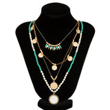 Colar Vintage Bohêmio com Pendente