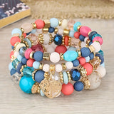 Pulseira Boêmia de Pérolas