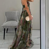 Giselle | Maxi Vestido Urokliwy com Estampa Floral