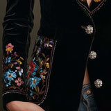 Apolline | Blazer Floral Bordado em Multicor