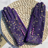 Luvas Térmicas com Estampa Floral