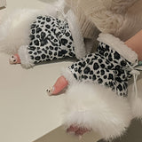 Luvas Térmicas com Estampa de Leopardo