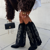 Botas de vaquero negras Lavinia