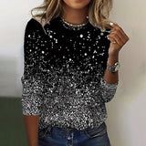 Camisa Vintage Casual de Mangas Longas
