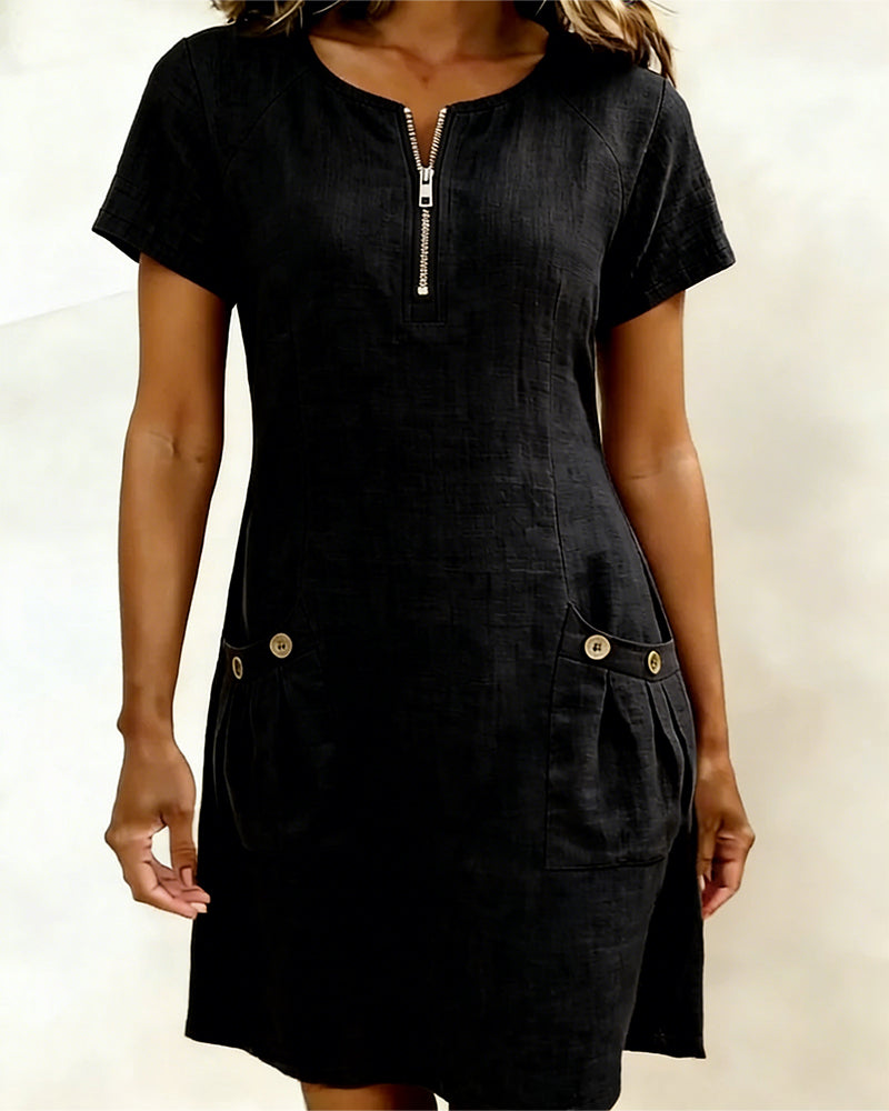 Vestido Lina — Elegância Natural para o Dia a Dia