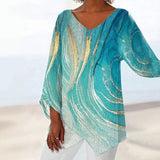 Irregular Gradient Blouse