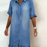Laura | Vestido de Jeans Confortável
