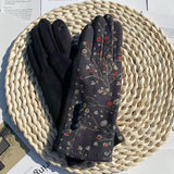 Luvas Térmicas com Estampa Floral
