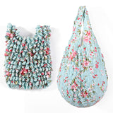 Bolsa Vintage com Estampa Floral