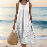Vestido Elegante com Estampa Floral