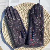 Luvas Térmicas com Estampa Floral