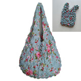 Bolsa Vintage com Estampa Floral