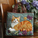 Lara | Bolsa Artesanal em Vermelho com Estampa de Gato