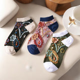 Meias Vintage Estampadas com Flores
