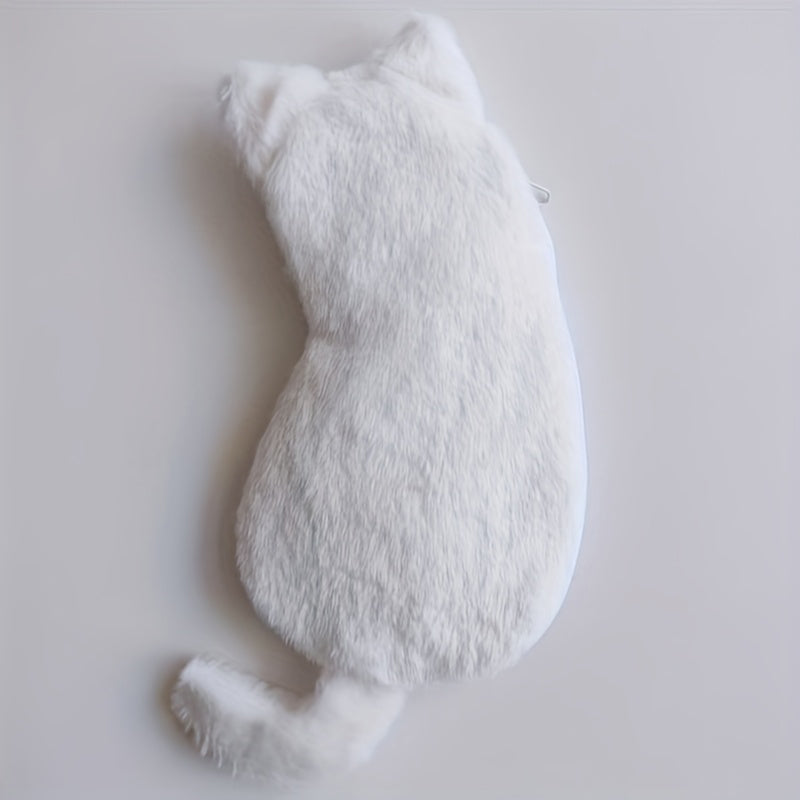 Almofada de Pelúcia Criativa em Formato de Gato