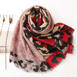 Cachecol Casual com Estampa de Leopardo