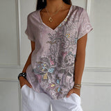 Vintage Floral Print T-Shirt