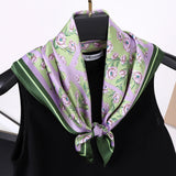 Cachecol com Estampa Floral Vintage