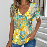 Camisa Estampada Floral Vintage