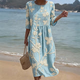 Vestido Casual com Estampa Floral