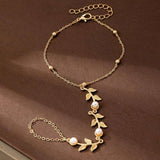 Pulseira Vintage em Formato de Folha
