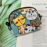 Carteira com Estampa de Gato Cartoon