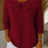 Trinidad | Sweater com Laço e Gola Redonda