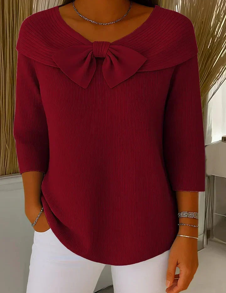 Trinidad | Sweater com Laço e Gola Redonda