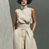 Conjunto Sofisticado Joana em Algodão e Linho