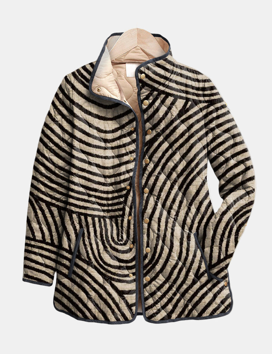 DELACROIX | Léa Quilted Jacket with Circle Design