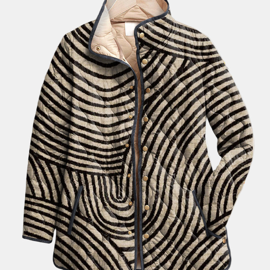 DELACROIX | Léa Quilted Jacket with Circle Design
