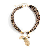 Leopard Heart Necklace