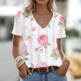 Camisa Estampada Floral Vintage