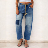 Margarida - Jeans de Corda em Patchwork