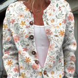 Greta™ | Vintage Floral Knit Cardigan