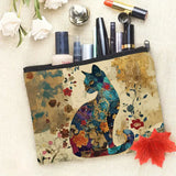 Bolsa Vintage com Estampa de Gato