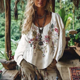 Camisa Floral Vintage