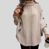 Norelle™ | Pullover de Gola Alta em Tricô