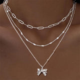 Vintage Arc Pendant Necklace