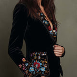 Apolline | Blazer Floral Bordado em Multicor