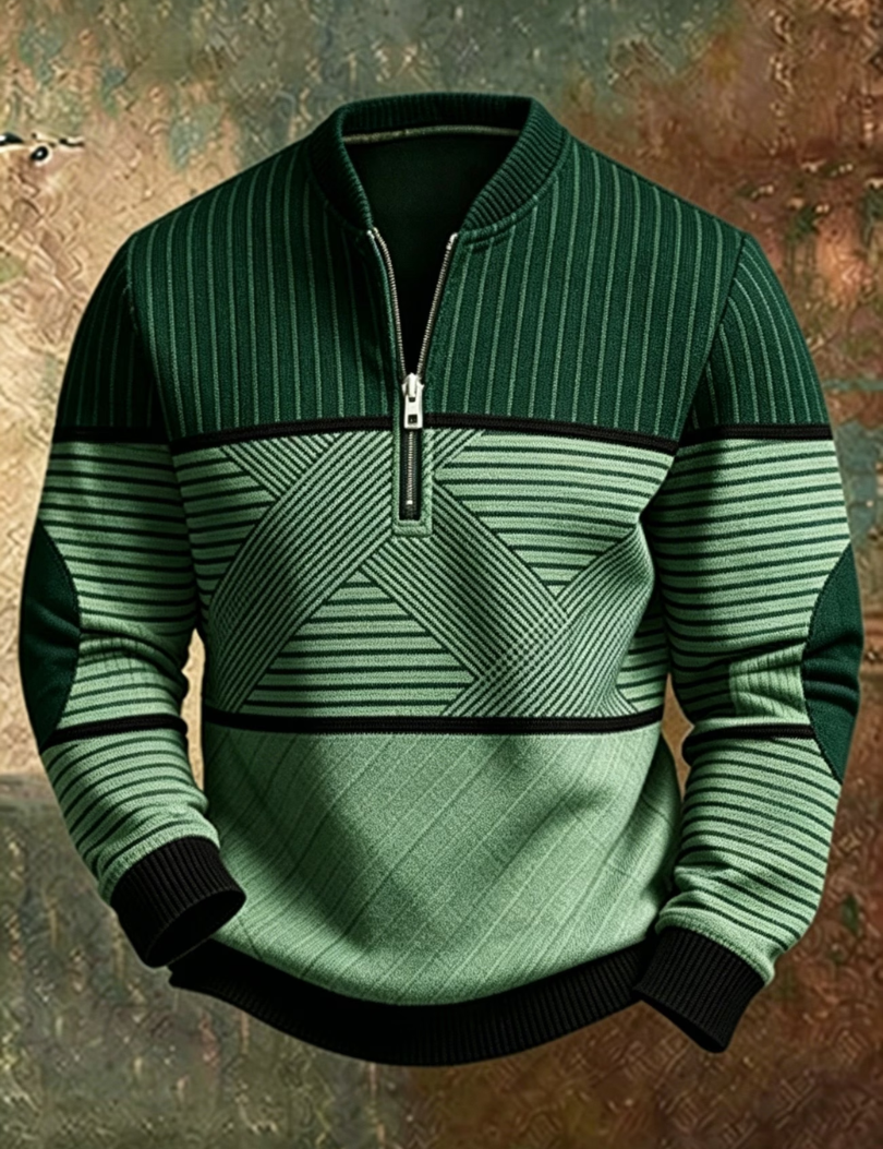 Viktor | Sweater Elegante para Homens com Zíper Frontal