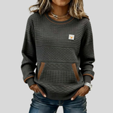 Noelle™ | Sweatshirt de Gola Redonda em Diversas Cores