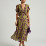 Virel | Vestido Midi Relaxado que Cobre a Barriga