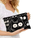Casaco Casual com Estampa de Gato