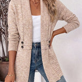 Xalviere | Cardigan Elegante para Mulheres - Frente Aberta & Cintura Ajustada