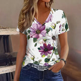 Camisa Casual com Estampa Floral