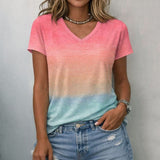 Dégradé Casual T-Shirt