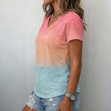 Dégradé Casual T-Shirt