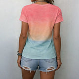 Dégradé Casual T-Shirt