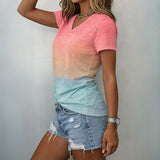 Dégradé Casual T-Shirt